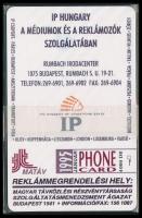 1995 IP Hungary használatlan telefonkártya, bontatlan csomagolásban, Sorszámozott, csak 4000db!