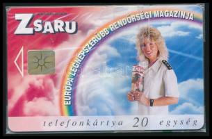 1996 Zsaru magazin használatlan telefonkártya, bontatlan csomagolásban. Csak 4000 pld!