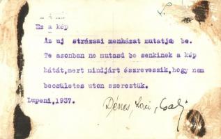 1936 Lupény, Lupeni; Strázsai menház télen / Straja rest house in winter. photo (ragasztónyom / glue...