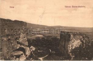 1912 Déva, Maros és várrom. Laufer Vilmos kiadása / River Mures and castle ruins (EK)