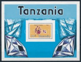 Tanzania minerals set FDC + block Drágakövek sor FDC-n + blokk