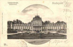 1902 Budapest II. Lukács-fürdő. Schwarcz Jakab kiadása  (fl)