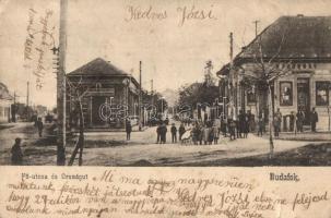 1902 Budapest XXII. Budafok, Fő utca és Országút, Kadocsay üzlete, egylet szövetkezete (Rb)