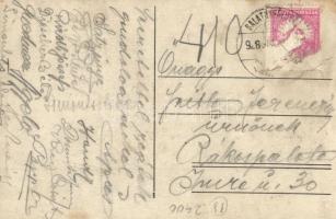 1928 Balatonföldvár, Holovits György étterme, fedett terasz. photo