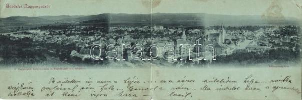 1899 Nagyenyed, Aiud; panoramacard (EK)