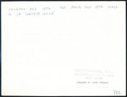 Ewa Aulin és Jean Sorel színészek, 3 db feliratozott, pecséttel jelzett sajtófotó, 18×23,5 cm