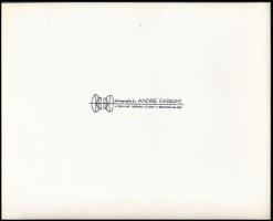 Andre Farkas: A bicikli, kiállításfotó, pecséttel jelzett fotó, 25×20 cm