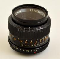Revuenon-special 35 mm f/2.8 objektív, M42 csatlakozással, belül kissé gombás lencsékkel, Hoya UV szűrővel