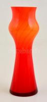 Zabkowice retró váza, formába öntött, hibátlan, több rétegű, m:28,5 cm