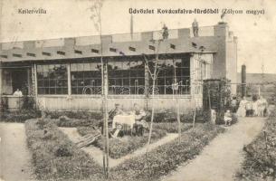 Kovácsfalva, Kovácová; Keller villa, kerékpár / villa, bicycle (fl)