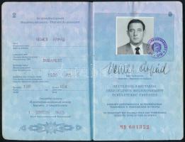 1984 Magyar útlevél német, belga, stb. vízumokkal, bejegyzésekkel