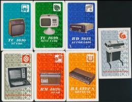 1976 7 db Videoton kártyanaptár