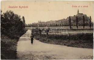 Nyitra, Nitra; Orbán út, Püspöki vár. W. L. 483. / street view, bishops castle (EK)