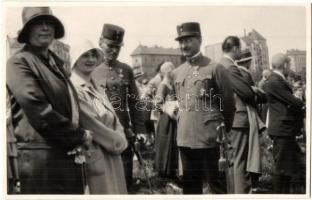 1929 Budapest I. Vérmező, Országos Frontharcos Szövetség zászlószentelése. photo