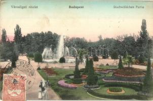 1917 Budapest XIV. Városliget, szökőkút