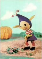 3 db MODERN motívumlap a Mazsola magyar televíziós bábfilmsorozatból / 3 modern motive postcards fro...