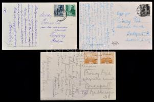 cca 1928-1941 Prónay Pál részére írt 3 db levelezőlap