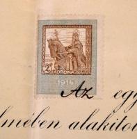 1920 Bp., bírói-ügyvédi bizonyítvány, aláírásokkal, okmánybélyeggel