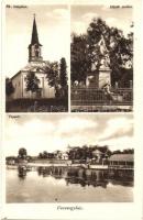 Veresegyház, Hősök szobra, Római katolikus templom, Malom tó part