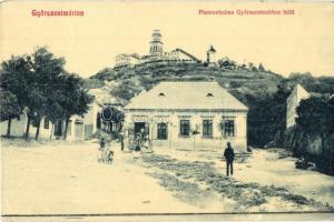 1913 Pannonhalma, Győrszentmárton; Utcakép Wágner Géza üzletével. W.L. 2505.