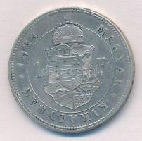 1884KB 1Ft Ag "Ferenc József / Barokk címer" T:2,2- vésett portré
Adamo M15