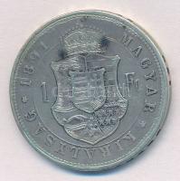 1891KB 1Ft Ag "Ferenc József / Fiume címer" T:2-,3 vésett portré és címer
Adamo M15