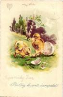 34 db RÉGI főként motívumos képeslap, köztük litho / 34 pre-1945 mostly motive postcards, with litho...