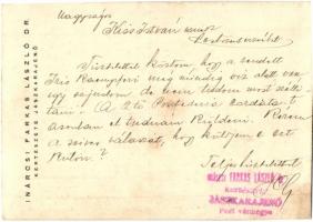 1941 Jászkarajenő, inárcsi Dr. Farkas László kertészete. reklámlap  (EK)