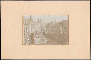 cca 1910 Budapest, Erzsébet körút, fotó albumlapra ragasztva, 10×15 cm