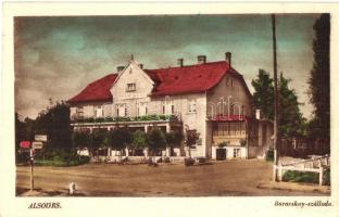 1944 Alsóörs, Baracskay szálloda + M. Kir. Mozgó Posta pecsét