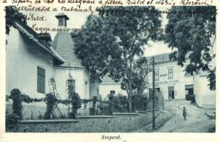 1932 Balatonszepezd, Népház, Balaton szálloda és penzió, Húscsarnok, Hangya üzlet és saját kiadása