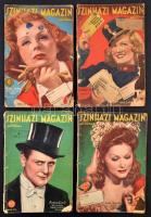 1940-1943 a Színházi magazin 4 lapszáma, érdekes írásokkal