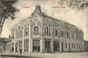 1915 Cegléd, Iparbank palotája, Ipar és kereskedelmi bank, Faiparosok Termelőszövetkezete
