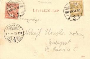 1906 Szolnok, Cukrászda, belső. Kiadja Szigeti H. fényképész. Art Nouveau