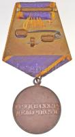 Szovjetunió 1943-1991. "A Hősi Munkáért" zománcozott, jelzetlen Ag kitüntetés mellszalagon...