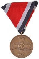 Német Harmadik Birodalom 1939. Háborús Érdemérem Br kitüntetés mellszalaggal (32mm) T:2 German Third Reich 1939. War Merit Medal Br decoration with ribbon (32mm) C:XF