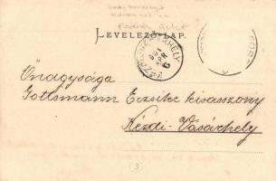 1901 Nagyborosnyó, Nagyborozsnyó, Borosneu Mare; Fő utca, fodrász üzlet. Müller Gyula utódai kiadása...