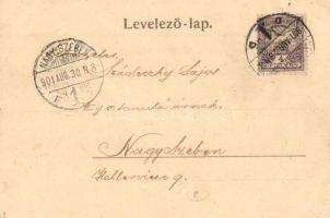 1901 Szováta, Sovata; Hegyi séta. Weinrich S. fényképész felvétele / walk on the hills (EK)