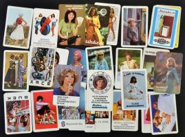 Hölgyek 1970-es évek 27 db kártyanaptár