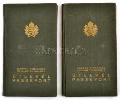 1941 2 db keményfedeles útlevél / passports
