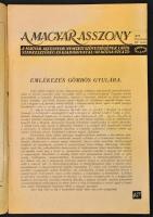 1936 A Magyar Asszoyn Gömbös Gyula halála alkalmából kiadott emlékszáma, + 42 db Vasárnapi könyv c. ...