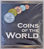 DN A világ pénzérméi térképes album a világ különböző pénzérméivel T:1,1- ND Coins of the World album with map and coins from different countries C:UNC,AU