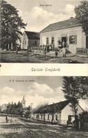 1929 Öreglak, utca, Római katolikus templom és iskola, Szántó János üzlete és saját kiadása