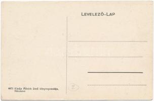 Ráckeve, Árpád-szobor, gyerekek és babakocsi. Kiadja Münich Jenő