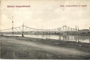 Zsigmondháza, Muresel (Arad); Arad-Zsigmondházai új vashíd / new bridge between Arad and Muresel (EK)