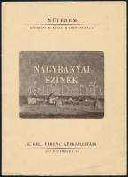 1943 Nagybányai színek. E. Gáll Ferenc képkiállítása. Bp., Révai, 8 p.
