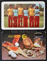 kb 80 db kártyanaptár az 1970-80-as évekből