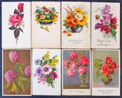 135 db VEGYES virág motívumlap / 135 mixed flower motive postcards