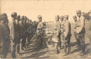 1915 Osztrák-magyar katonák nagy szemléje / Austro-Hungarian K.u.K. officers and soldiers at the military inspection. photo