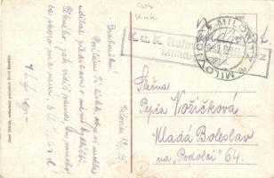 Militärbaraken in Milovic (Milowitz), Militärfeldbäckerei / Osztrák-magyar katonai tábor és laktanya...